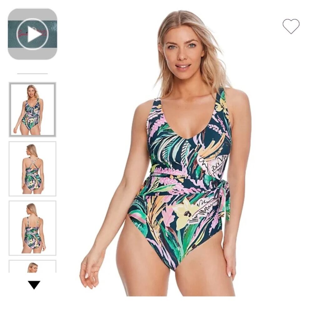 NWT Birdsong Waikiki Wrap One Piece Swim Suit 14